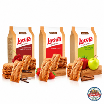 کوکی لاویتا مغزدار روشن Roshen وزن ۱۶۸ گرم (ترکیب ۳ طعم) کارتن 12 عددی