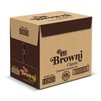 کیک سس شکلاتی طلایی اتی براونی 20 عددی | Eti Browni Classic