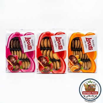 کوکی ژله‌ای روشن Roshen مدل Lovita لاویتا با3 طعم متفاوت  وزن400  گرم کارتن 6 عددی