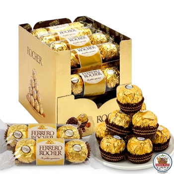 شکلات کادویی فررو روشر ۴۸ عددی مدل ۳×۱۶ | Ferrero Rocher