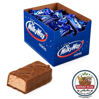 شکلات میلکی وی مینی ۱۰۰۰ گرمی (بسته ۱ کیلویی - کارتن ۴ عددی)